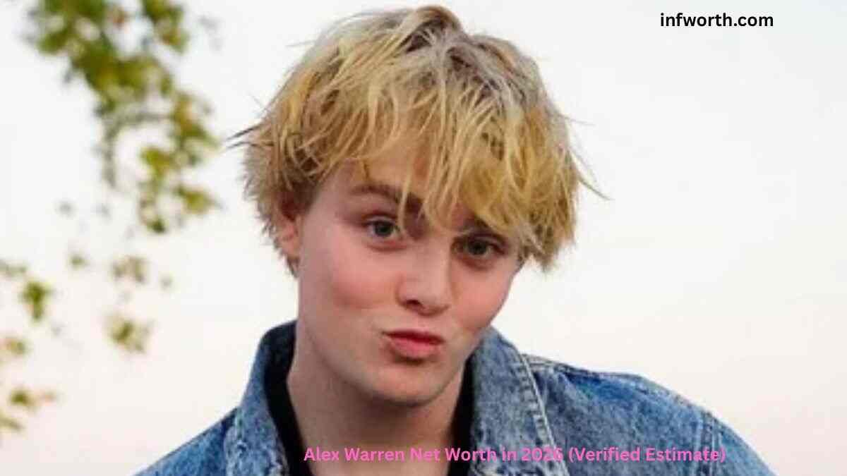Alex Warren smiling in a denim jacket for an Alex Warren Net Worth 2026 feature