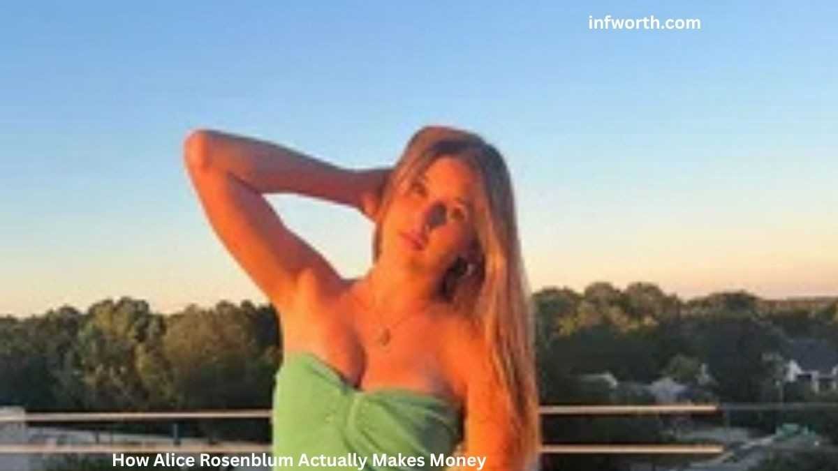 Alice Rosenblum posing outdoors at sunset, featured in the Alice Rosenblum Net Worth 2026 article.