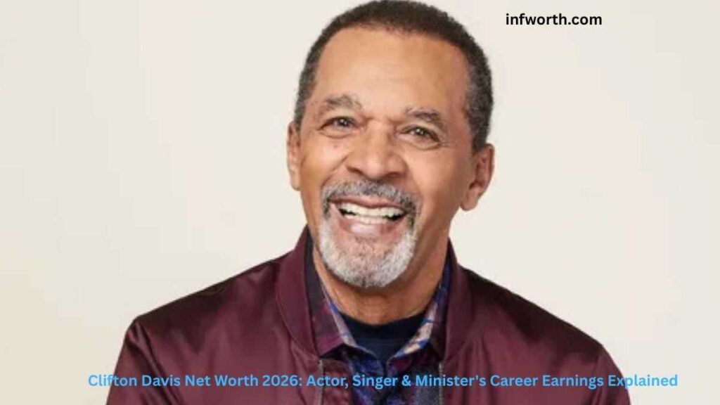 Clifton Davis Net Worth – Clifton Davis smiling during a portrait photo showcasing the actor, singer, songwriter, and minister in 2026.