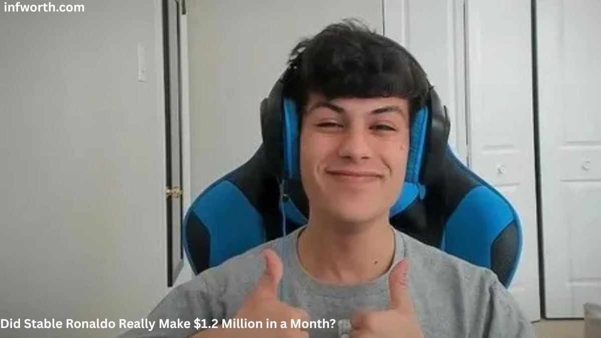 Stable Ronaldo smiling and giving a thumbs up during a live stream for Stable Ronaldo Net Worth 2026