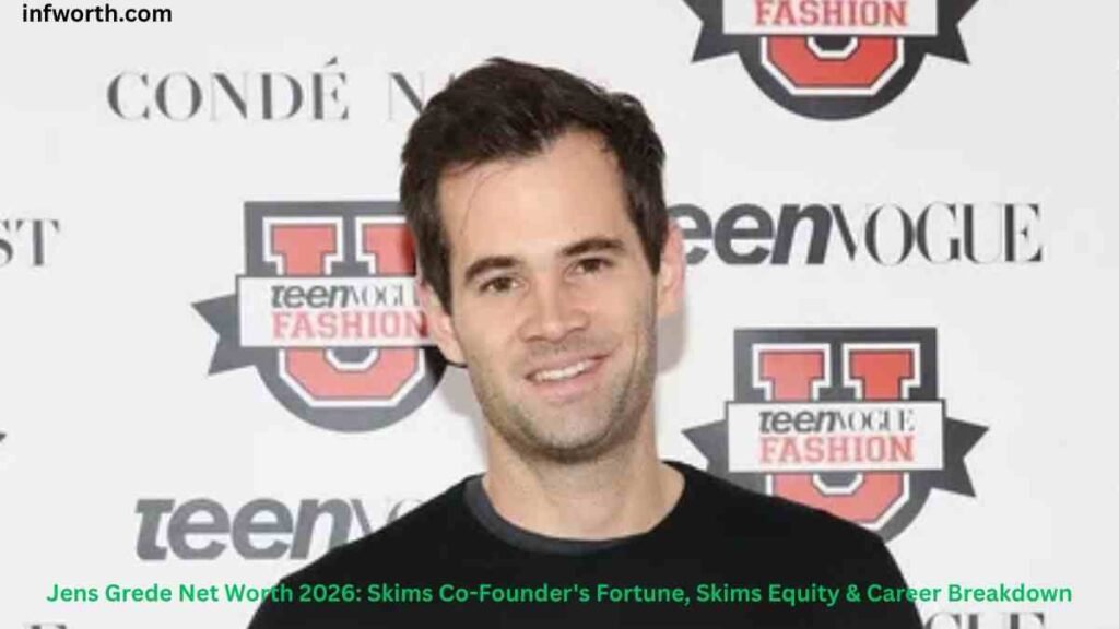 Jens Grede speaking at a fashion industry event – Jens Grede Net Worth 2026 and Skims co-founder