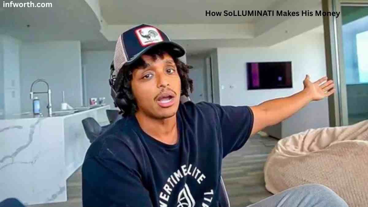 SoLLUMINATI Net Worth 2026 – SoLLUMINATI explaining how he makes money in a YouTube video.