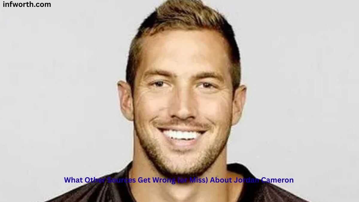 Jordan Cameron portrait highlighting common misconceptions about his NFL career and Jordan Cameron Net Worth