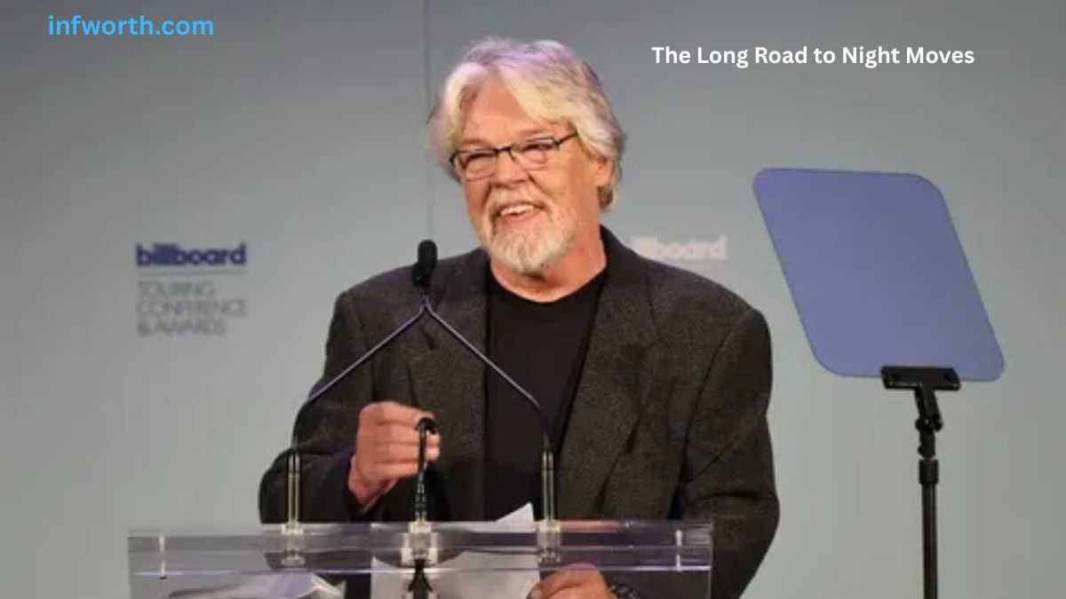 Bob Seger speaking at an event, highlighting his journey to the success of Night Moves and his music career.