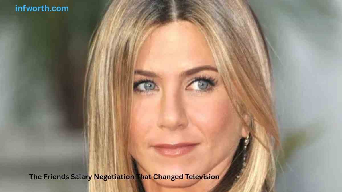 Jennifer Aniston during the Friends salary negotiation era, highlighting Jennifer Aniston net worth and career earnings.