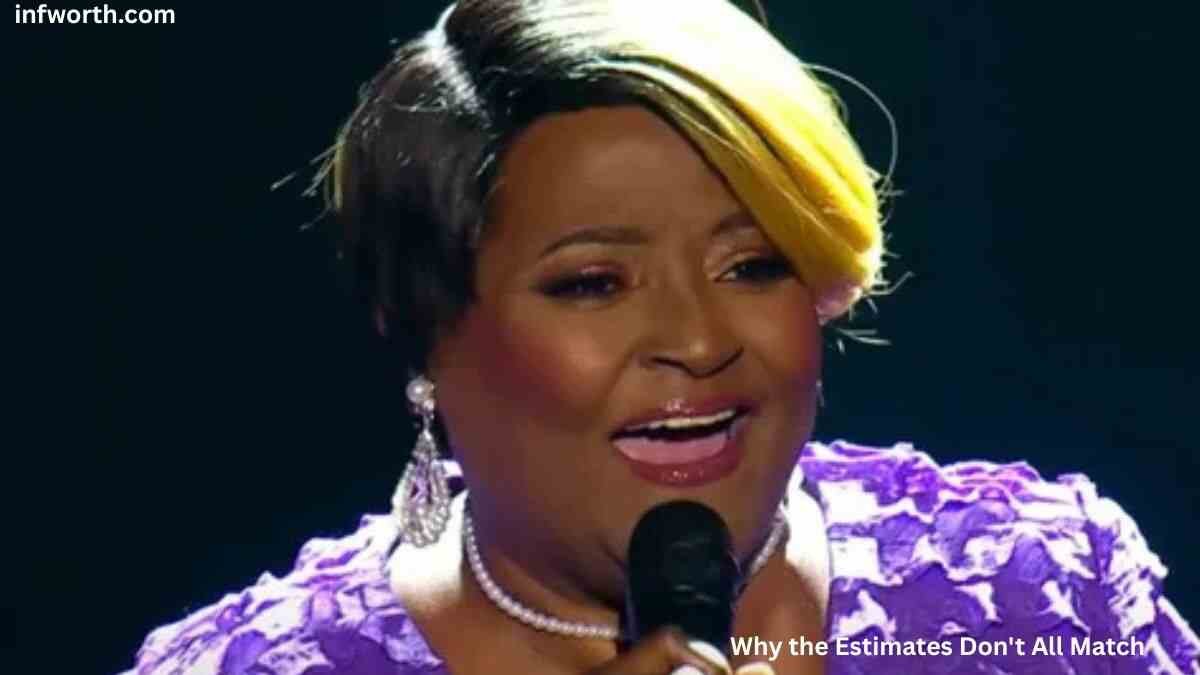 LaShun Pace singing on stage during a live gospel performance for the LaShun Pace Net Worth article.