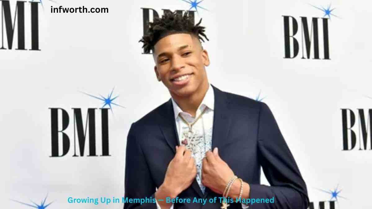 NLE Choppa Net Worth – Young rapper NLE Choppa smiling at the BMI Awards during a music industry event.