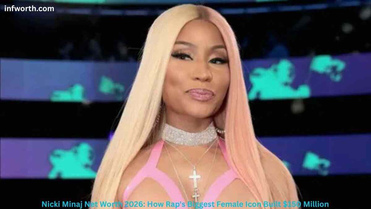 Nicki Minaj Net Worth 2026 showing the rapper during a public appearance with an estimated $150 million fortune.