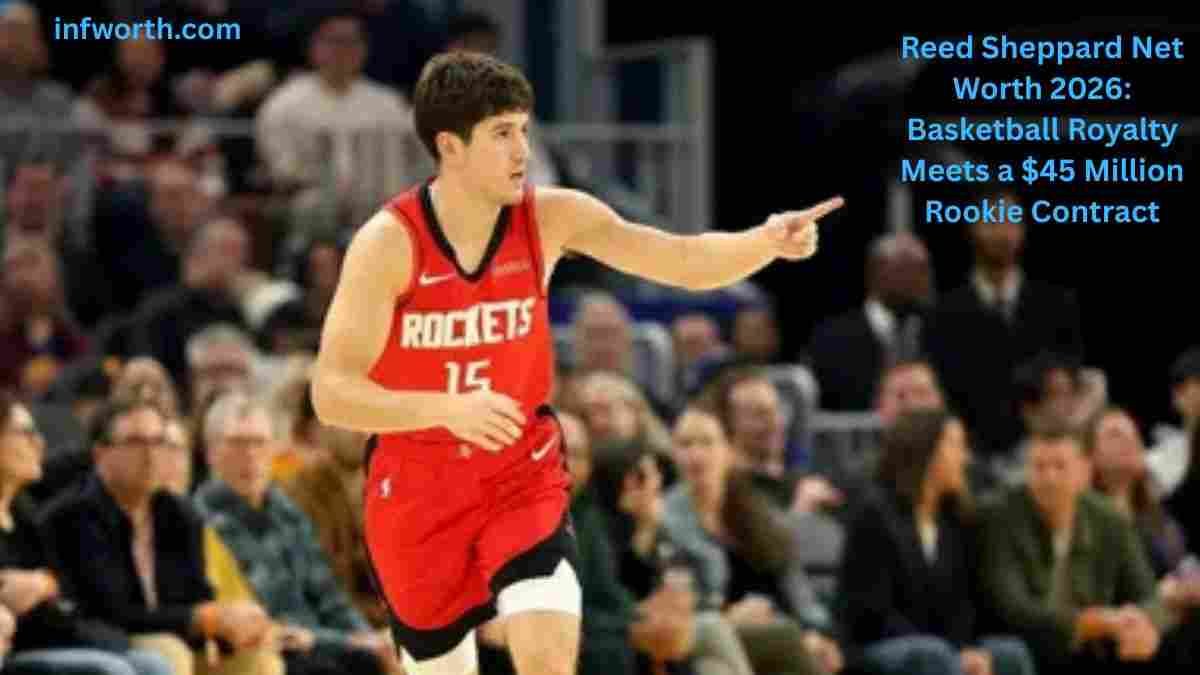 Reed Sheppard playing for the Houston Rockets during an NBA game, highlighting Reed Sheppard Net Worth 2026