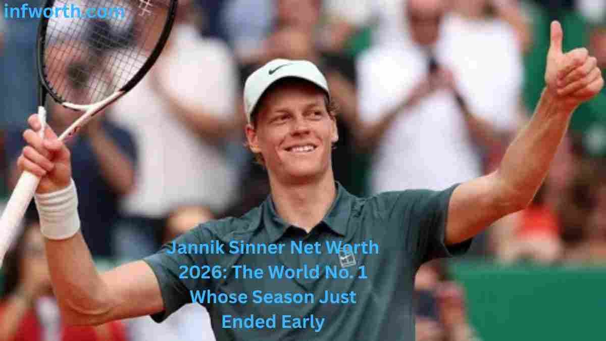 Jannik Sinner celebrating with his tennis racket during a match – Jannik Sinner Net Worth 2026
