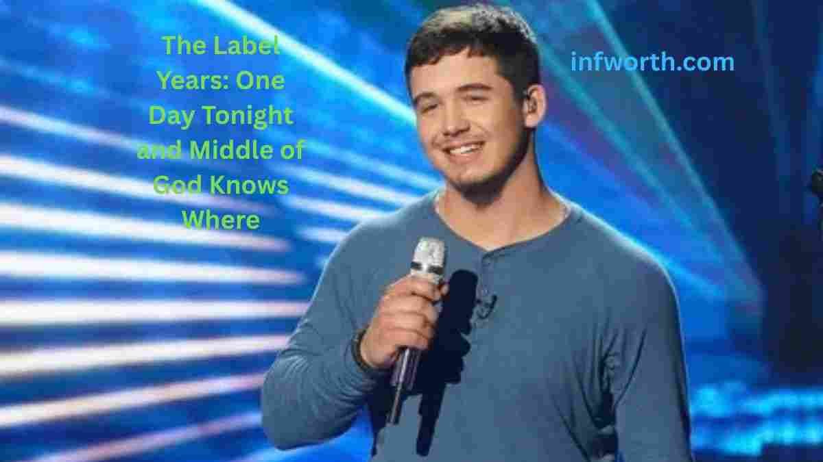 Noah Thompson Net Worth performing on stage with a microphone